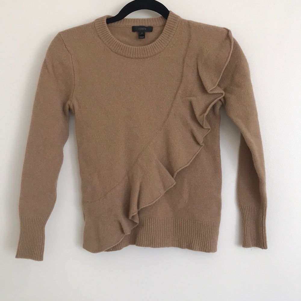 J. Crew Merino Wool Ruffle Sweater